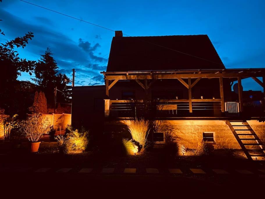 Pool, Sauna Und Blick Ins Gruene Wittenberg Luaran gambar